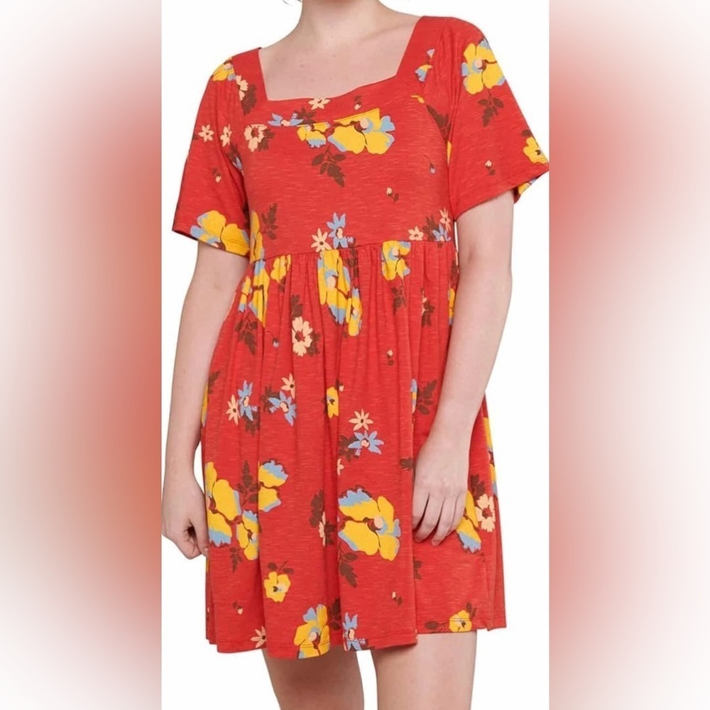 Toad&Co Scarlet Floral Mini Dress Size Small